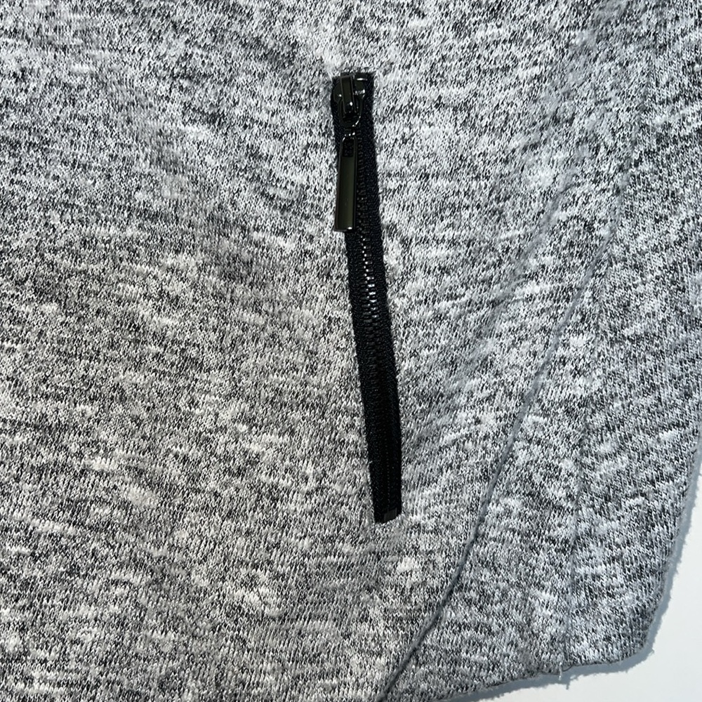 Bar III Open Front Cardigan Sweater Zip Pockets - Picture 2 of 5